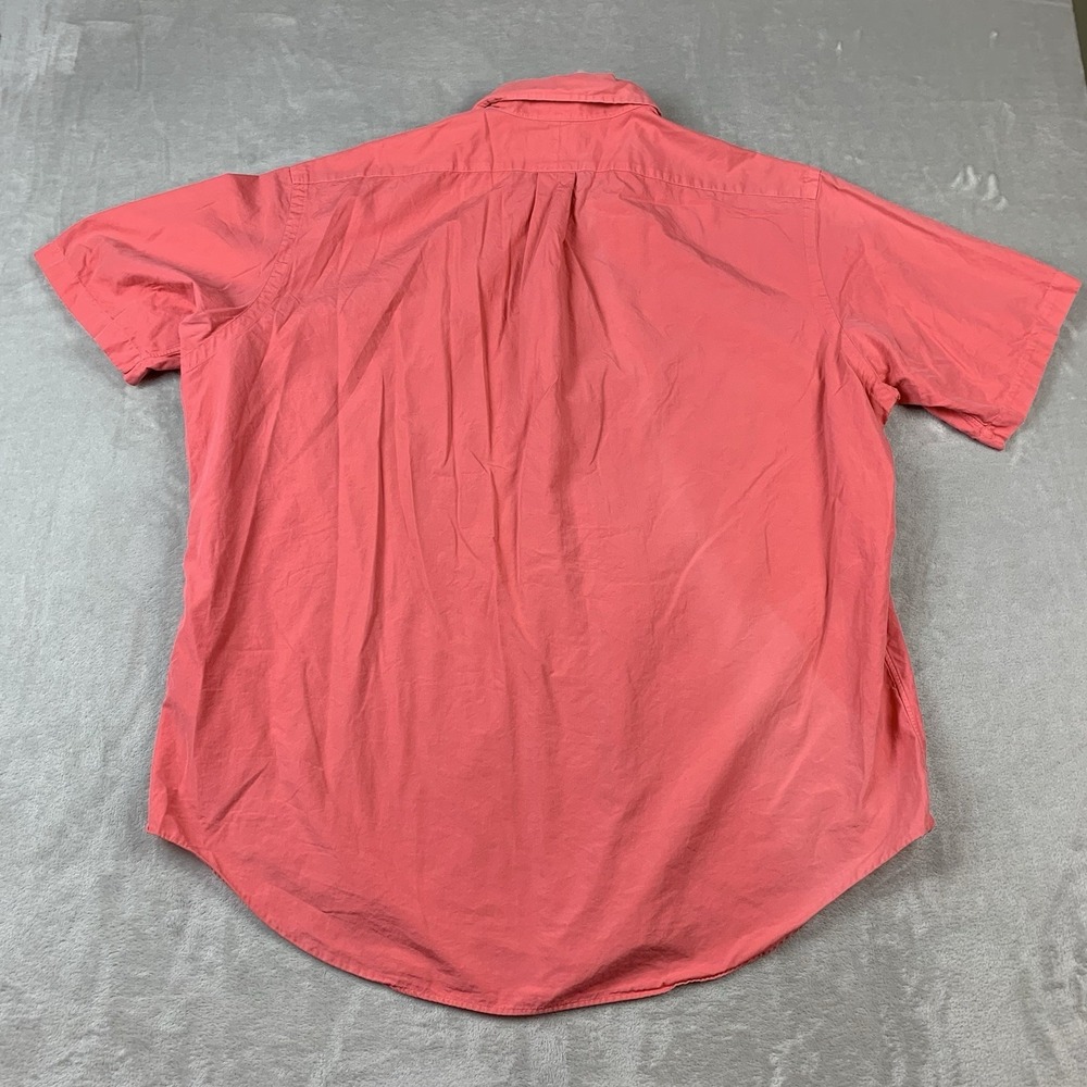 Polo Ralph Lauren Shirt Mens XL Salmon Short Sleeve Button Down Classic Fit - Picture 7 of 7